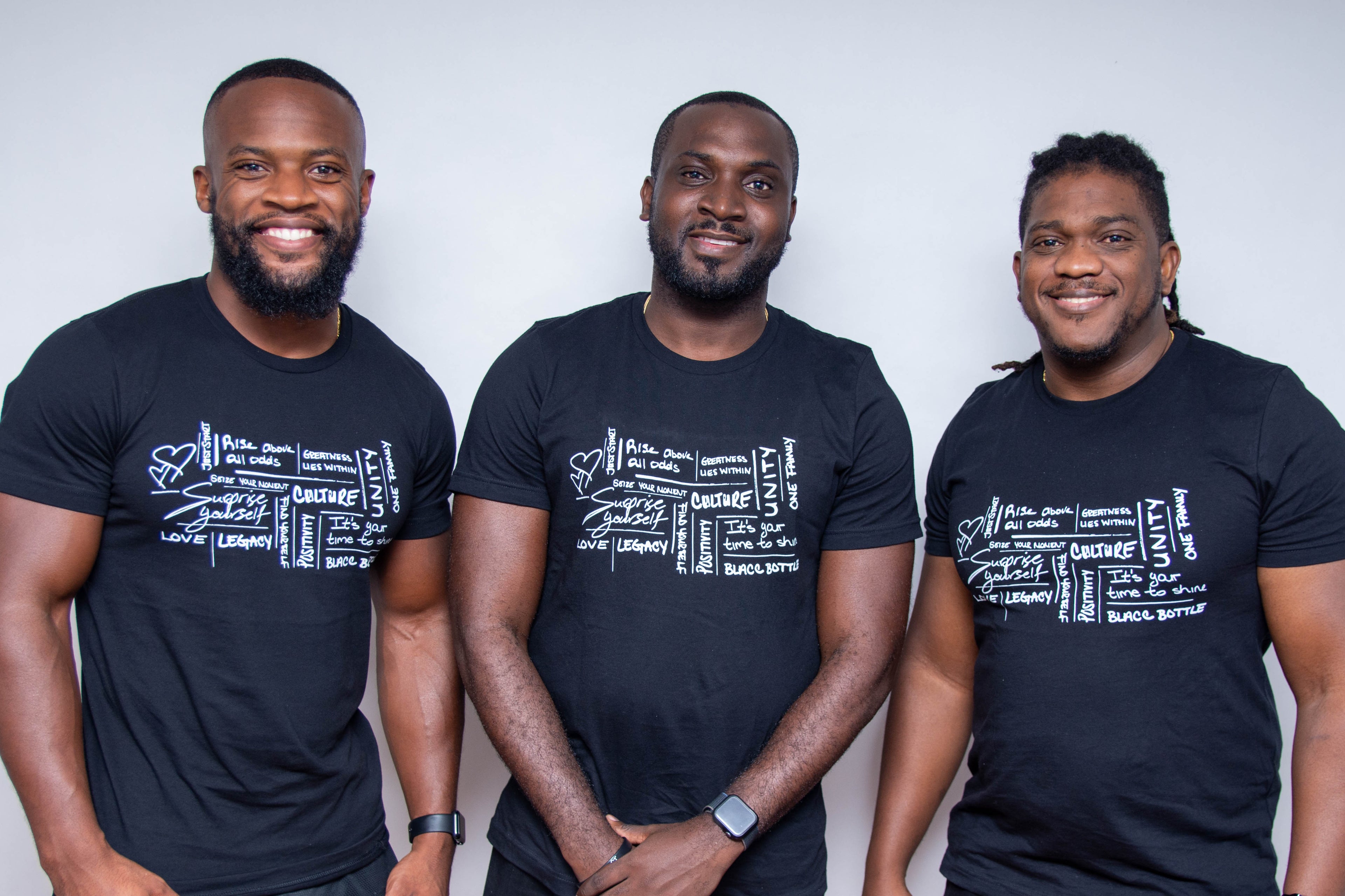 Black bottle leadership team representing the best water bottle company