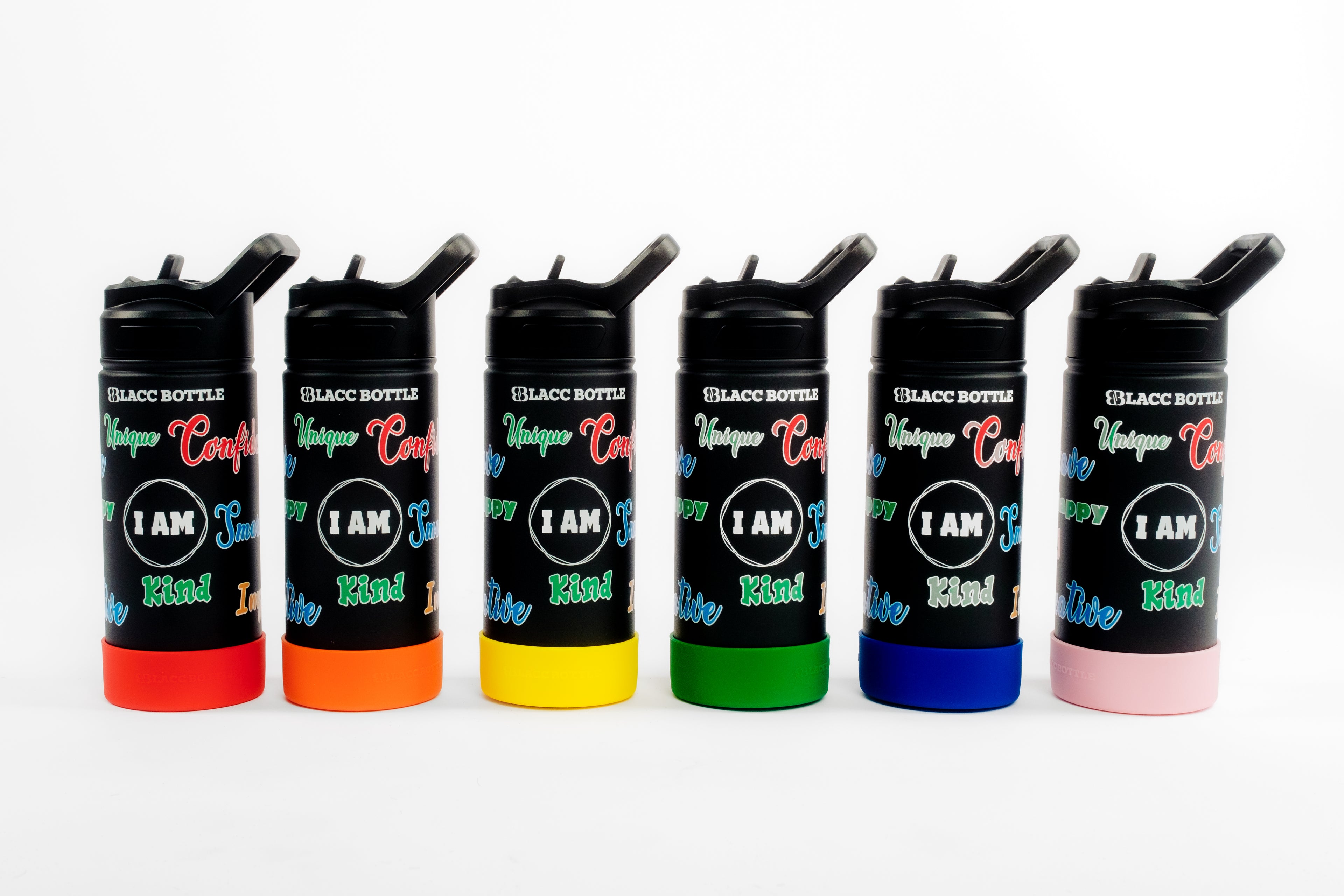 16 oz Kids Wide Mouth w/ Straw Lid | I AM Bottle