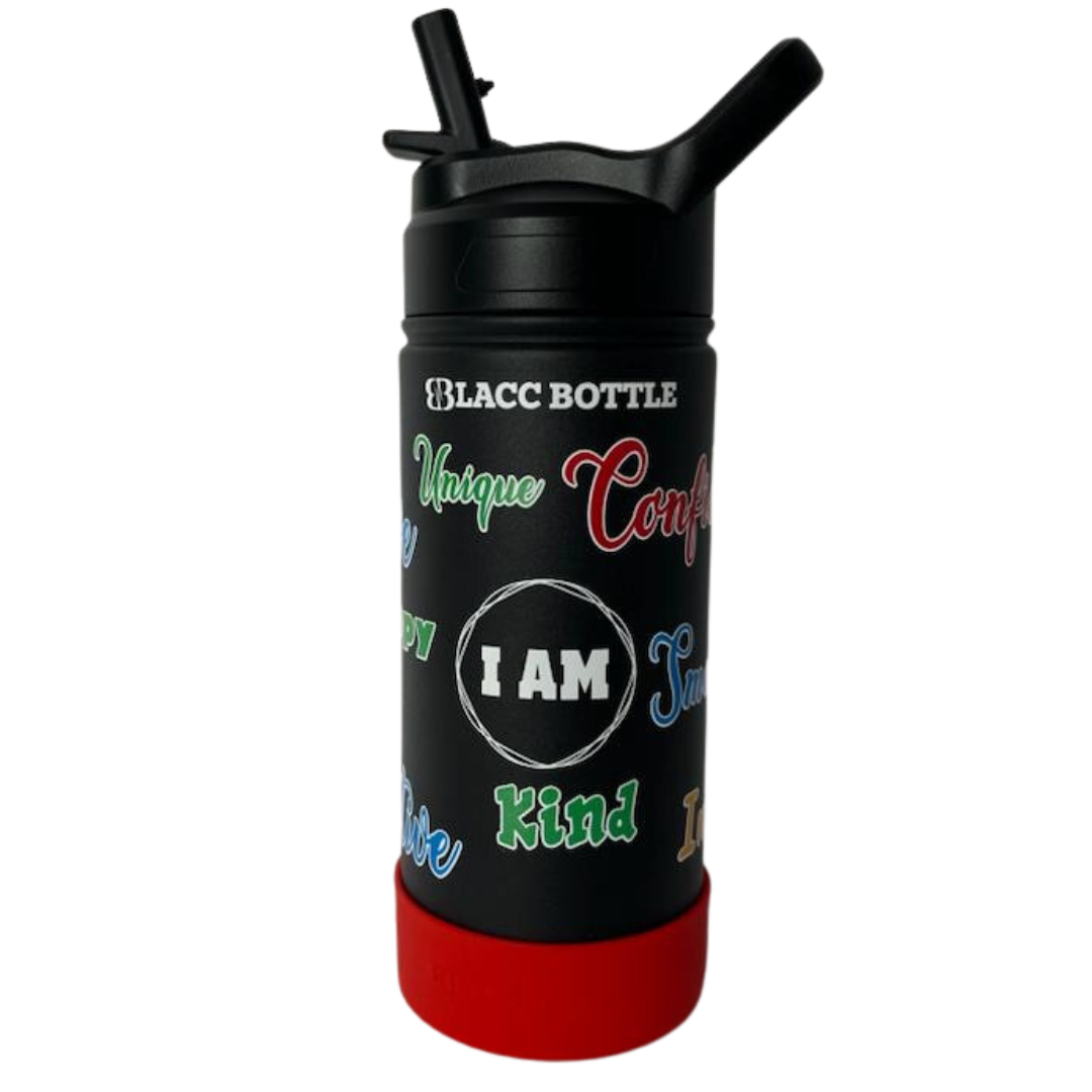 16 oz Kids Wide Mouth w/ Straw Lid | I AM Bottle